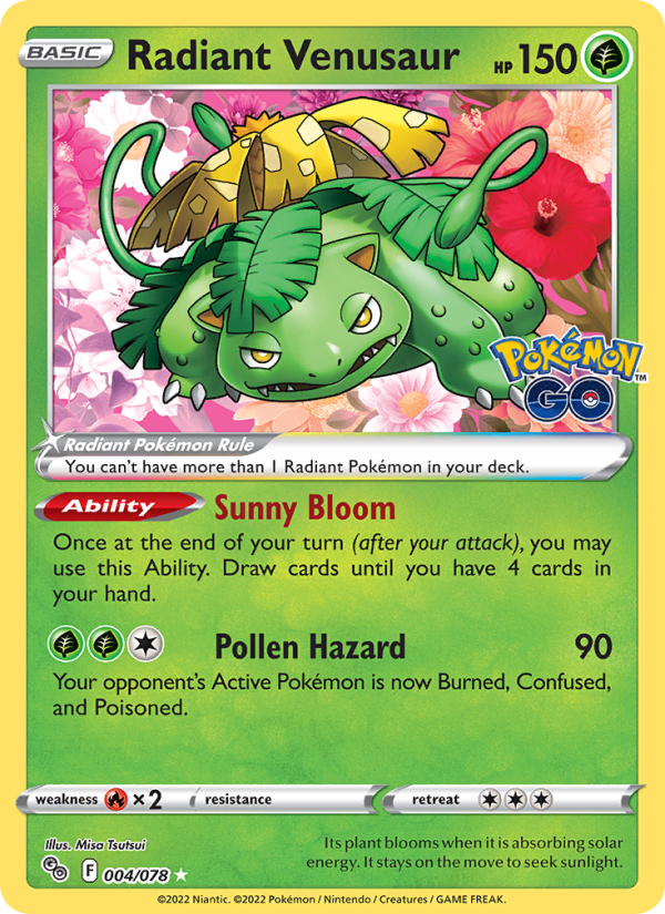 Radiant Venusaur - Pokémon TCG Card
