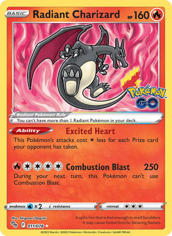 Radiant Charizard - Pokémon TCG Card