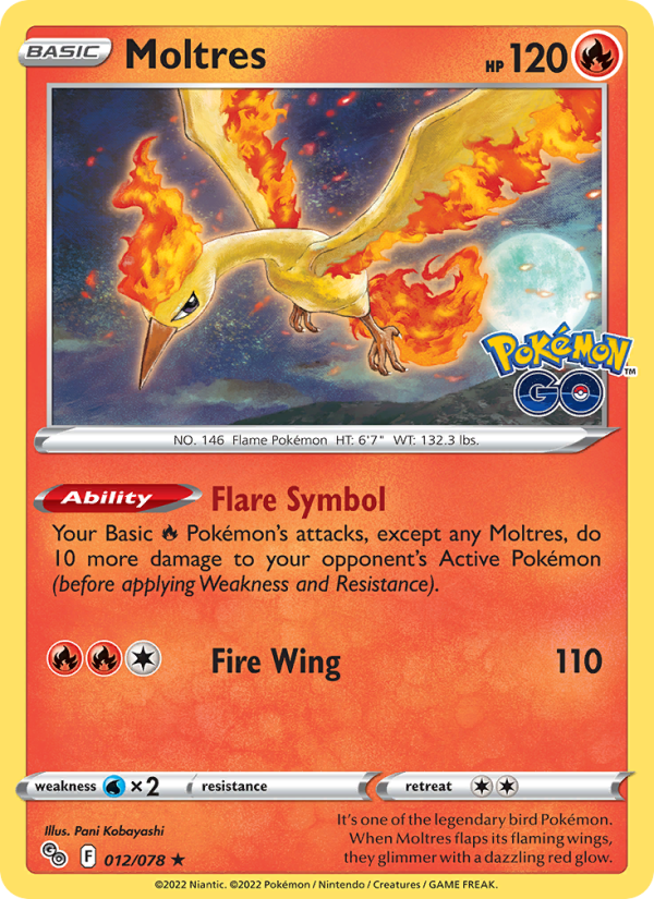 Moltres - Pokémon TCG Card