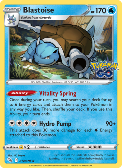 Blastoise - pokemon TCG Card