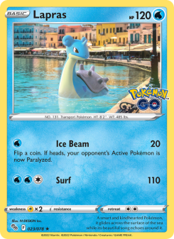 Lapras - pokemon TCG Card