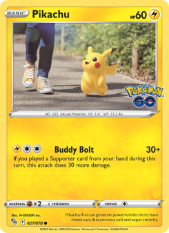 Pikachu - pokemon TCG Card