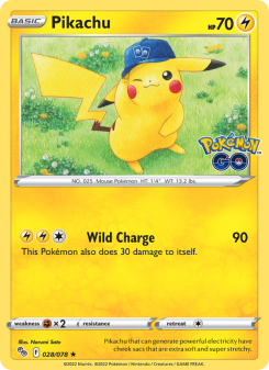 Pikachu - pokemon TCG Card