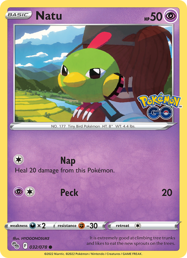 Natu - Pokémon TCG Card