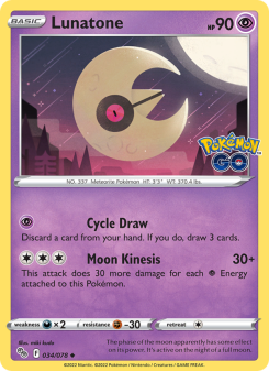 Lunatone - pokemon TCG Card