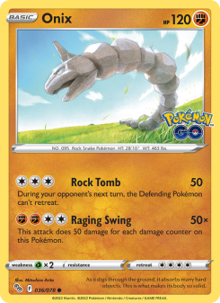 Onix - pokemon TCG Card