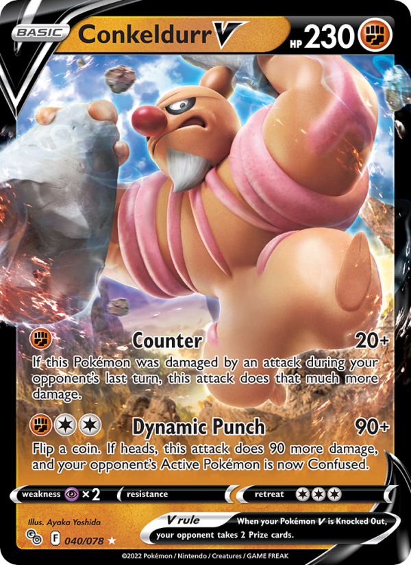 Conkeldurr V - Pokémon TCG Card