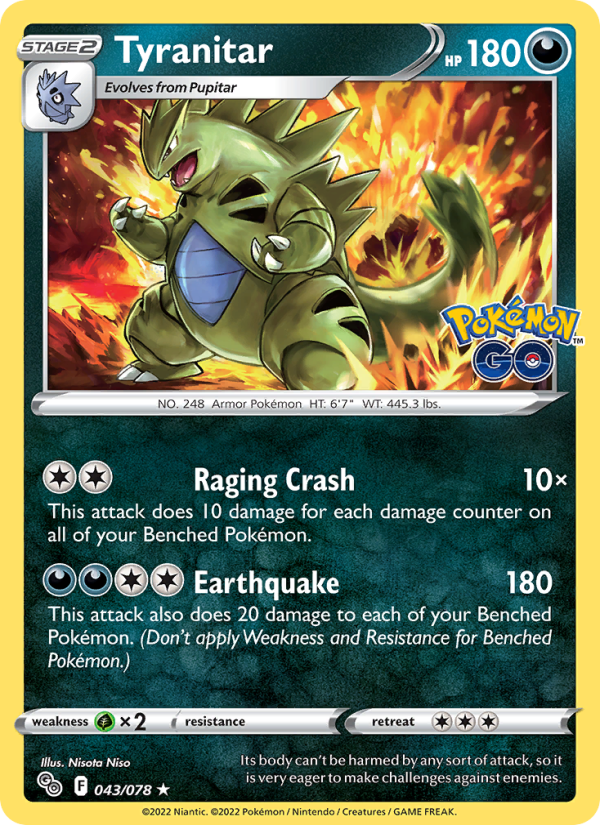 Tyranitar - Pokémon TCG Card