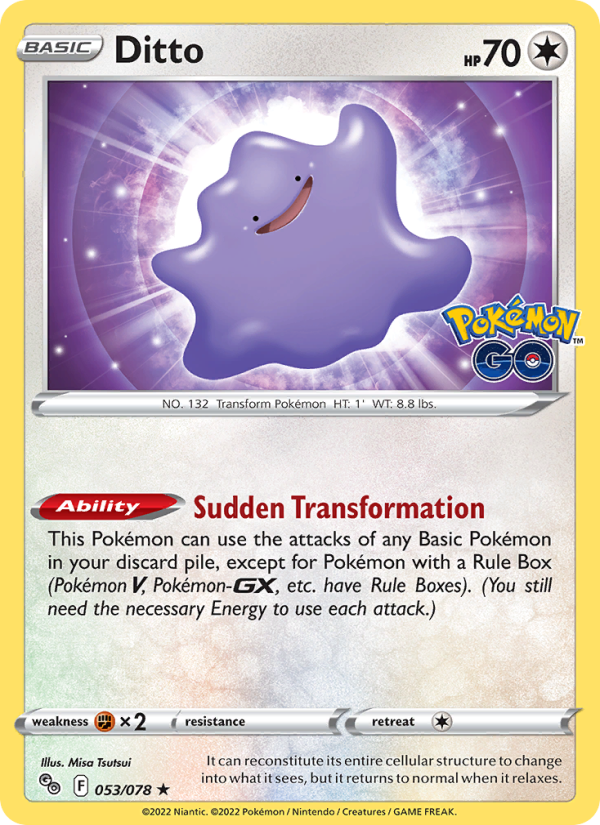 Ditto - Pokémon TCG Card