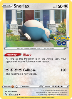 Snorlax - pokemon TCG Card