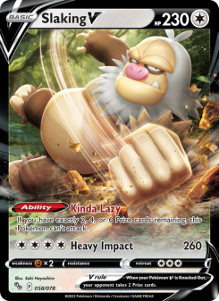 Slaking V - pokemon TCG Card