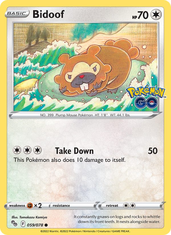 Bidoof - Pokémon TCG Card