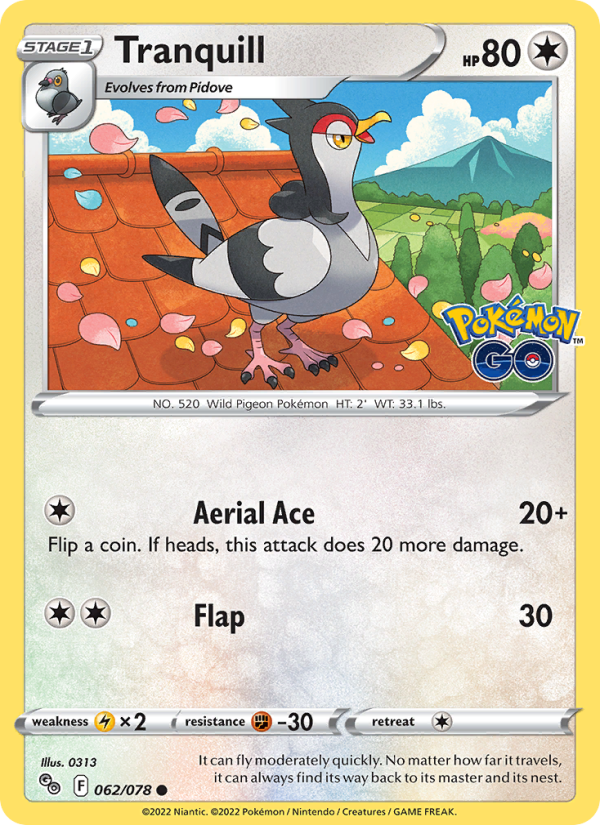Tranquill - Pokémon TCG Card