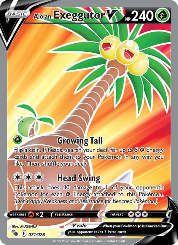 Alolan Exeggutor V - Pokémon TCG Card