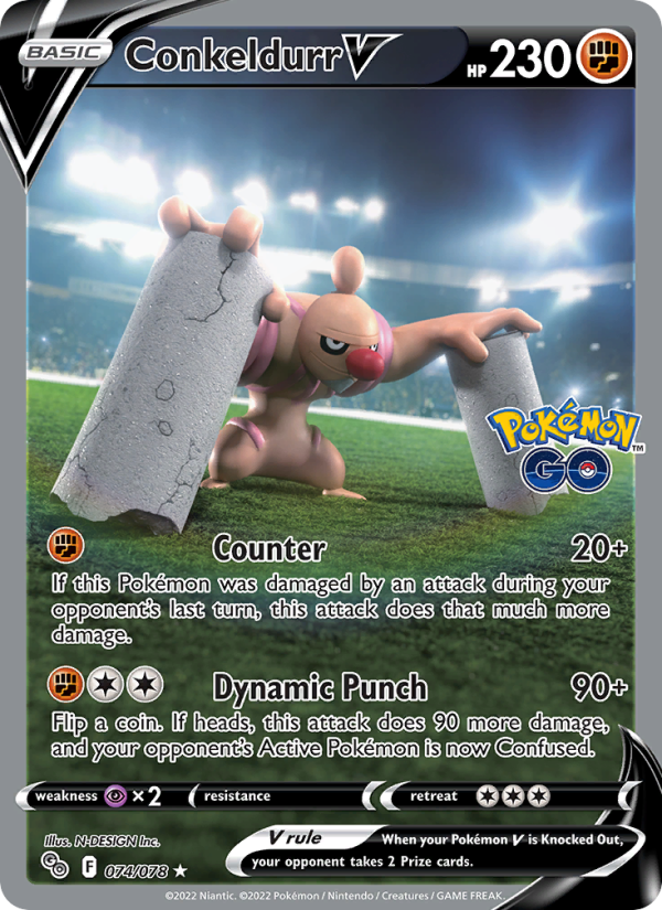 Conkeldurr V - Pokémon TCG Card