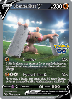 Conkeldurr V - pokemon TCG Card