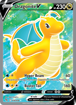 Dragonite V - pokemon TCG Card