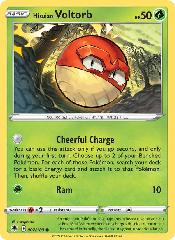 Hisuian Voltorb - Pokémon TCG Card