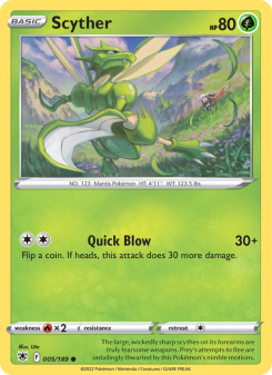 Scyther - pokemon TCG Card