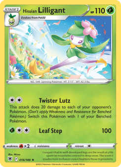 Hisuian Lilligant - pokemon TCG Card
