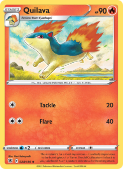 Quilava - pokemon TCG Card