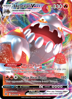 Heatran VMAX - pokemon TCG Card