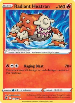 Radiant Heatran - pokemon TCG Card