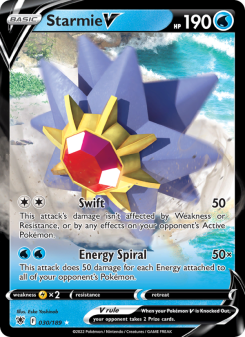 Starmie V - pokemon TCG Card