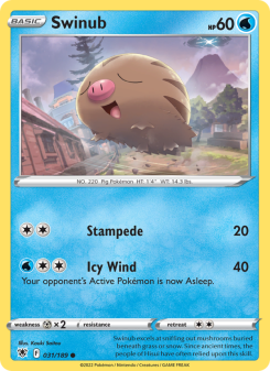 Swinub - pokemon TCG Card