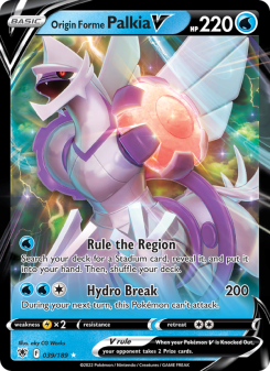 Origin Forme Palkia V - pokemon TCG Card