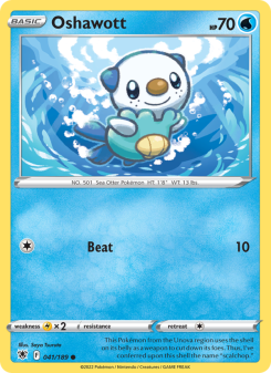 Oshawott - pokemon TCG Card