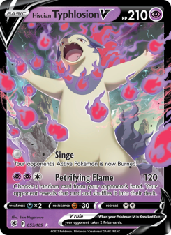 Hisuian Typhlosion V - pokemon TCG Card