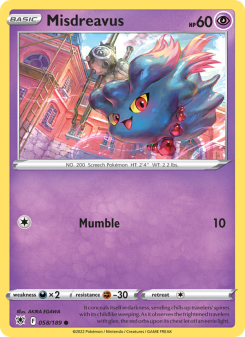 Misdreavus - pokemon TCG Card