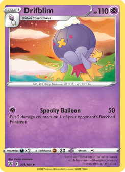 Drifblim - pokemon TCG Card