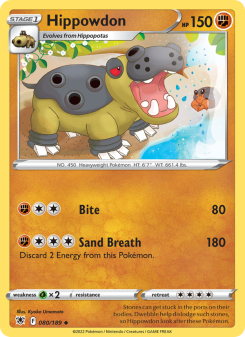 Hippowdon - pokemon TCG Card