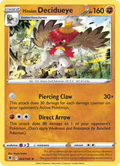 Hisuian Decidueye - pokemon TCG Card