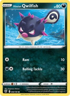 Hisuian Qwilfish - pokemon TCG Card