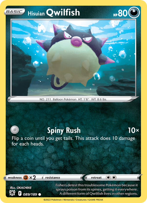 Hisuian Qwilfish - Pokémon TCG Card