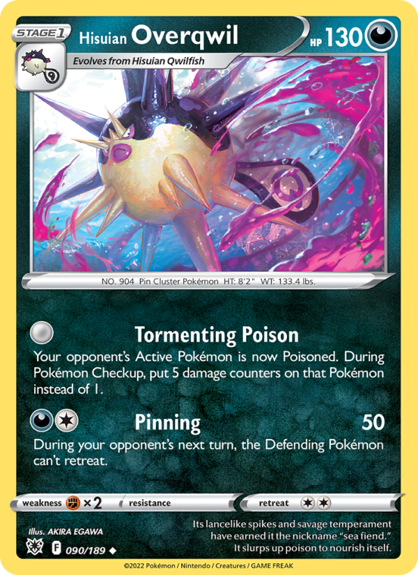 Hisuian Overqwil - Pokémon TCG Card