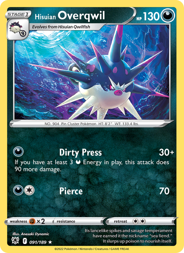 Hisuian Overqwil - Pokémon TCG Card