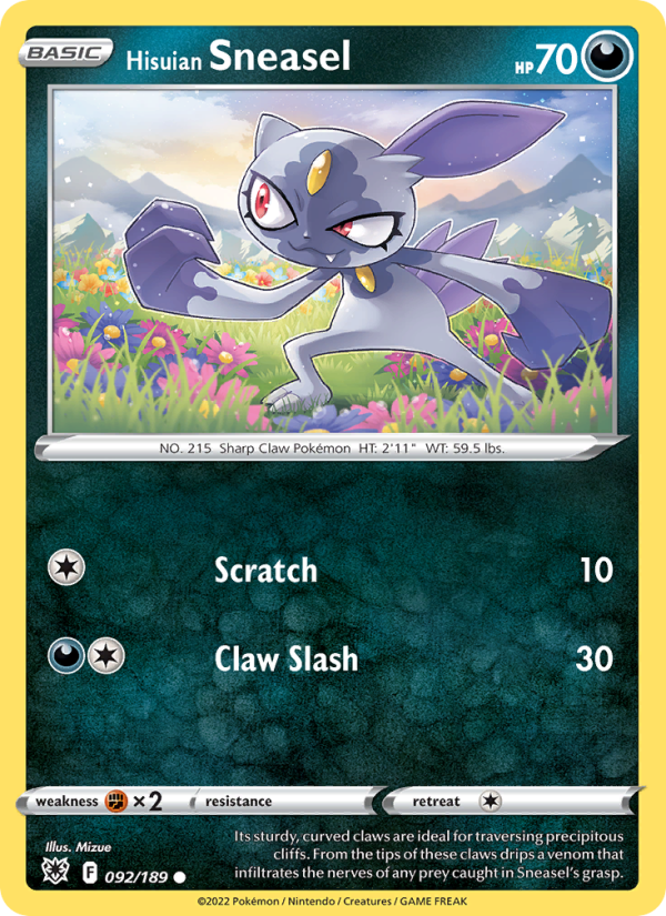 Hisuian Sneasel - Pokémon TCG Card