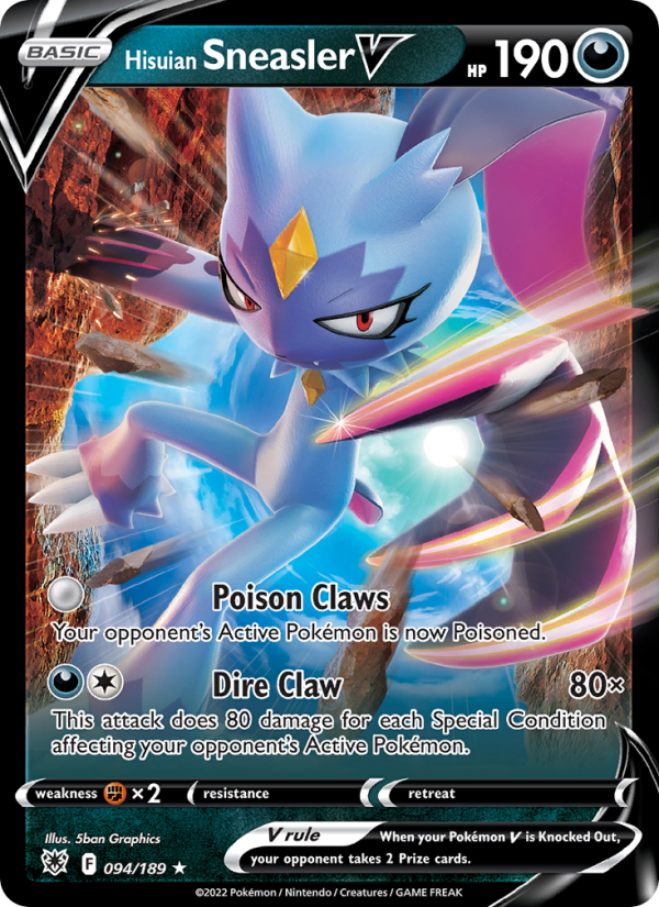 Hisuian Sneasler V - Pokémon TCG Card