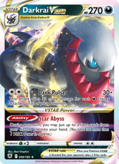 Darkrai VSTAR - pokemon TCG Card
