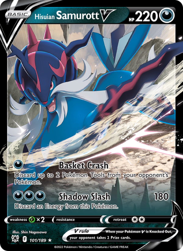 Hisuian Samurott V - Pokémon TCG Card