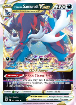 Hisuian Samurott VSTAR - pokemon TCG Card