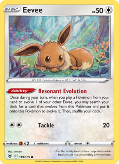 Eevee - pokemon TCG Card