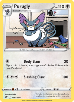 Purugly - pokemon TCG Card