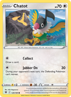Chatot - pokemon TCG Card
