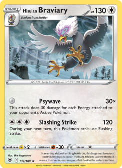 Hisuian Braviary - pokemon TCG Card