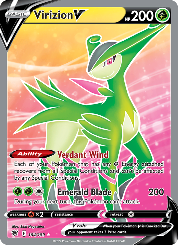 Virizion V - Pokémon TCG Card